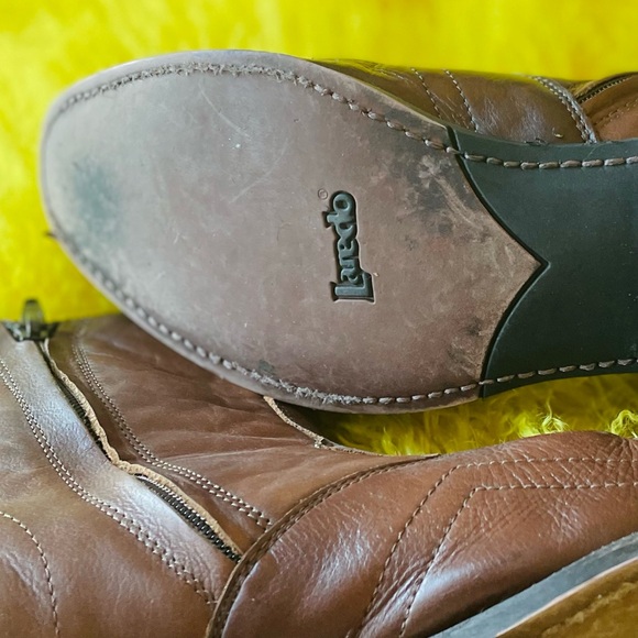 LAREDO | 10.5 | Men’s Hoxie Mid Brown Low Leather Square Toe Western Boots main image 6